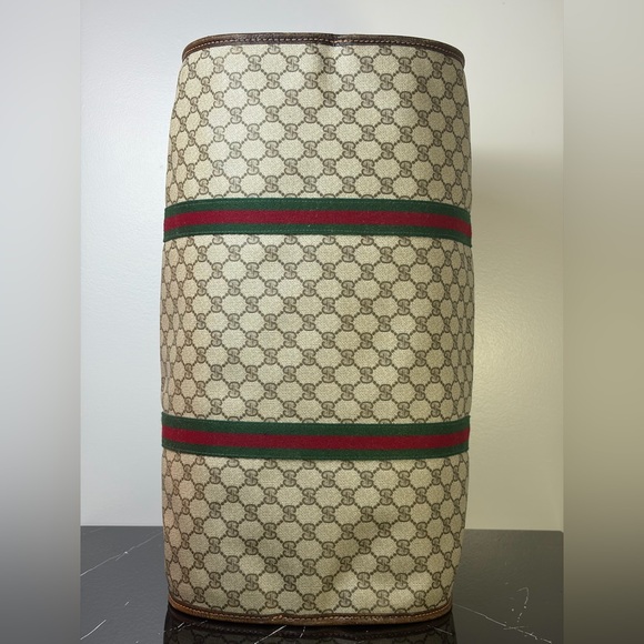 Vintage Gucci Boston Duffle/Doctor Bag Brown UNISEX - Picture 5 of 11